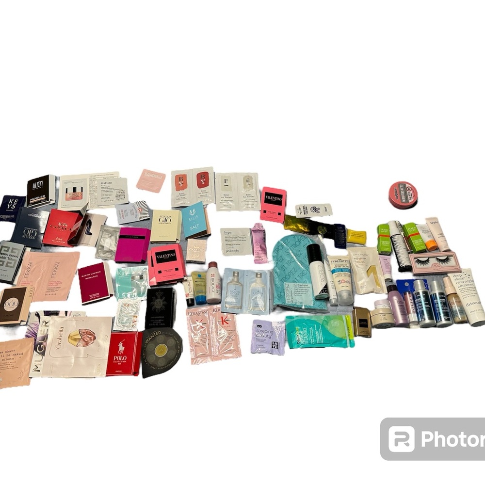 50+ HUGE all new samples- drunk elephant Moroccan Oil, drybar, etc